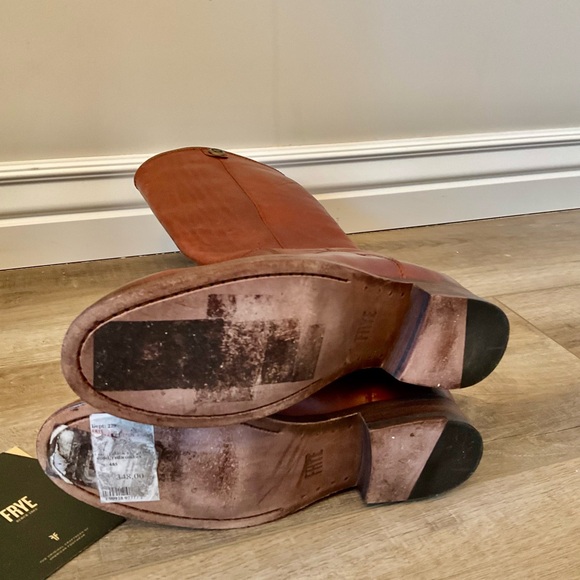 FRYE Brown Leather Knee-High Boots - Picture 11 of 14